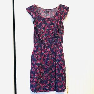GAP - Floral Pink & Purple Dress with Pockets!